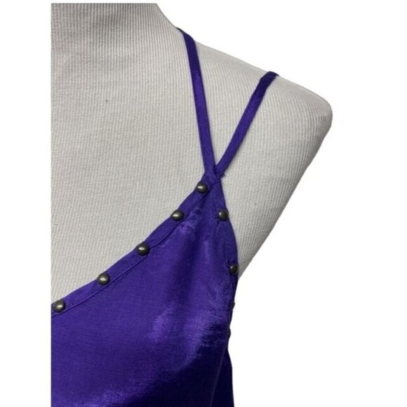 Free People Women’s Purple Studded Halter Strappy Tank Top Cami Size S - Picture 3 of 8
